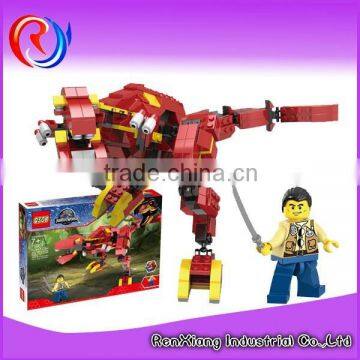 Plastic building blocks robot dinosaur toys