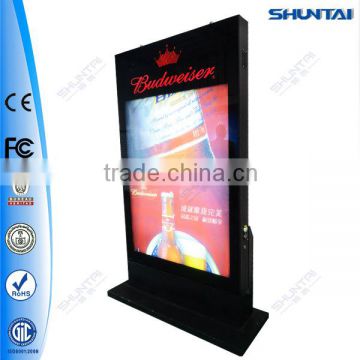 Supermarket aluminum outdoor advertising scrolling stand sign