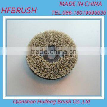 Abrasive disc brush