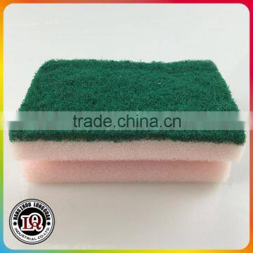 Kitchen Sponge With Scouring Pad OEM Shape