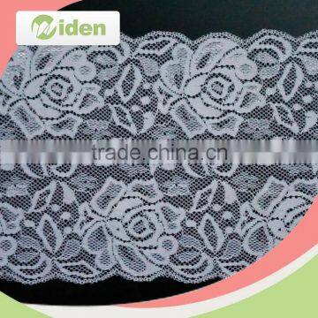 In stock 2016 fancy design French lace trimming gray lace trim stretch lace