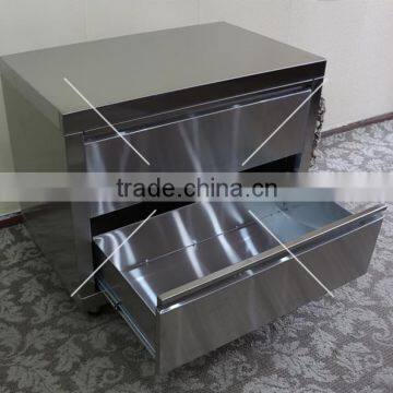 2015 Made in Saidong factory suppier stainless steel storage cabinet/two layers drawers design