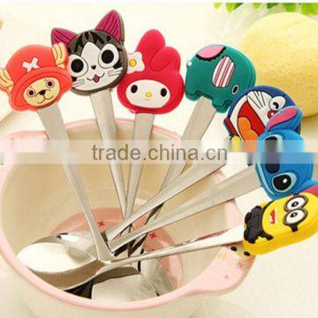 OEM Acceptable Cartoon Design Baby Stainless Steel Soup Spoons
