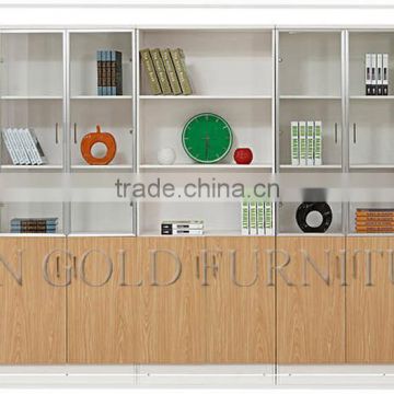 New Fashion Wood Glass Door Office Index Card File Cabinet(SZ-FC068-1)