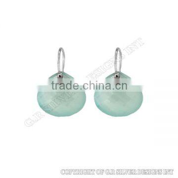 aqua chalcedony earrings silver,wholesale earrings fashion,wholesale sterling silver jewellery jaipur