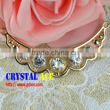 2015 fashionalloy bag belt buckle, belt buckle manufacturers, crystal rhinestone ribbon buckle for bikini Decoration