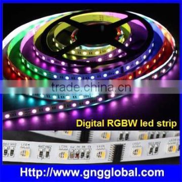 SMD5050 rgbw led strip lights on black pcb or white PCB