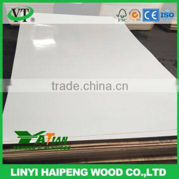 1.6mm White Glossy Polyster Plywood,Melamine Plywood