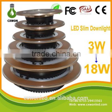 Energy Saving IP44 SMD5630 CRI 80Ra SMD Ultra Slim LED 15w panel Downlight