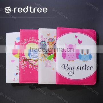 Chinese cute lady girl protector leather cover tablet cases for ipad