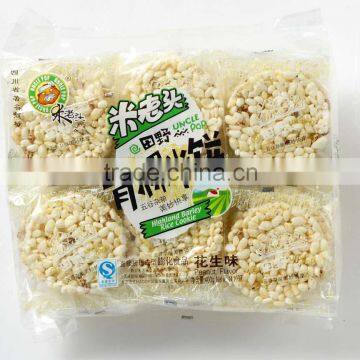 Uncle Pop snack 400g rice cookies with highland barley (peanut flavor)