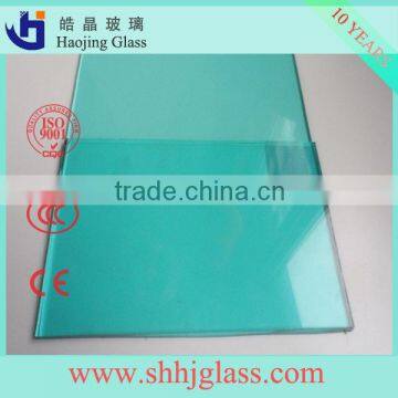 HAOJING best 4mm 5mm f green coated glass reflective glass factory