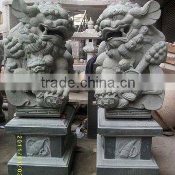 Chinese granite stone lion statue