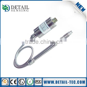 Melt temperature pressure sensor for plastic extruder machine