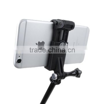 New Go pro shaft assembly cell phone holder, mobile phone clamp for Gopros accessories GP321