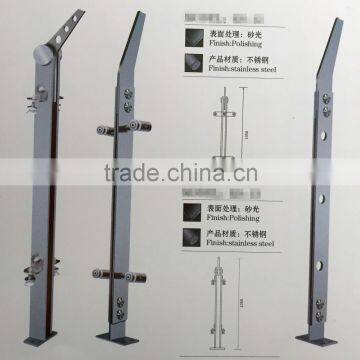 stainless steel 304/ 316 glass balcony stair railing                        
                                                Quality Choice