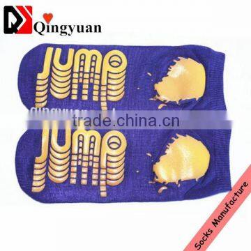 customize nonskid socks ankle sports trampoline socks