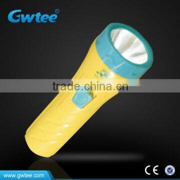 Plastic rechargeable super bright led flashlight