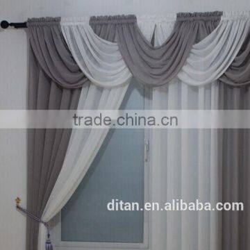 2015 classic European style voile sheer curtain valance swag