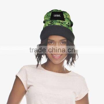 2015 New Arrival 3D Printing Cover Winter Knitting Wool Beanie Hats Factory Directly Selling Dropshipping photo-2