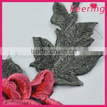 bulk handmade custom embroidery patches for dress decoration