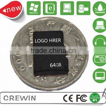 OEM full storage memory card TF card Class10 64GB microSD Card with adapter