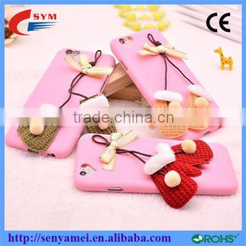 Christmas Gift Pink Colors Cases for IPhone 6s Silicon Covers Lovely