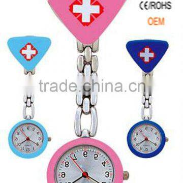 2012 New Thick Triangle Nurse Pocket Quartz Watch