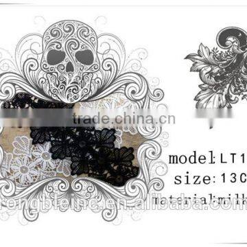 Milk wire embroidery lace fabric