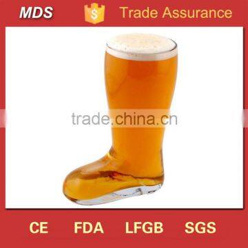 Different capacity glass beer boot cups stein