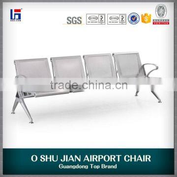 2015 4 seaters chrome plating airport waiting chair