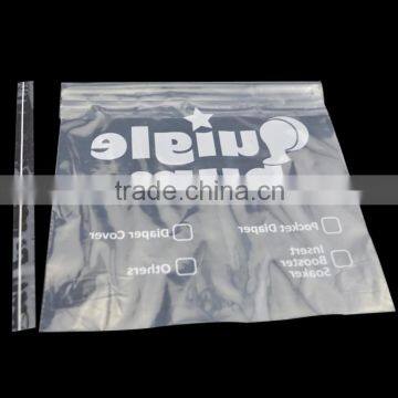 22x26cm white printing ldpe flat bag with self adhesive tape