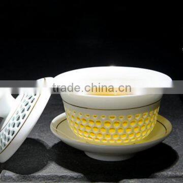 Hollow Out Jade Exquisite Ceramic Tea Set QD-L107 photo-2