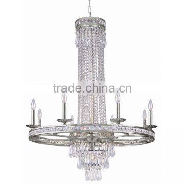 Designer Selected 10 Lights Black Cast Iron Crystal Chandelier for Living Room photo-4