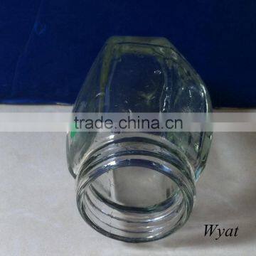 100ml 4oz Clear Glass Honey Jars With Hexagonal Design SLJd116