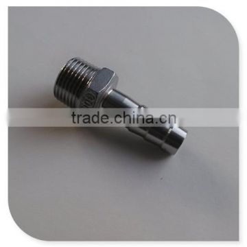 304 stainless steel 1/8 npt male x 1/8 barb fitting