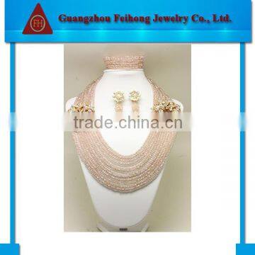 2014 Latest design fashion jewelry sets necklaces with earring womens fashion