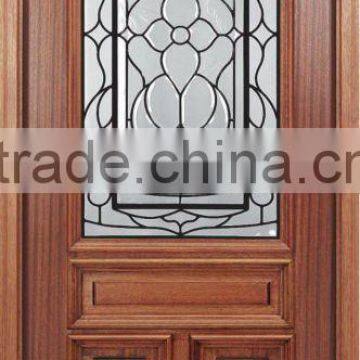 Luxury Arch New Design Glass Doors Solid Wood DJ-S5366MA-7