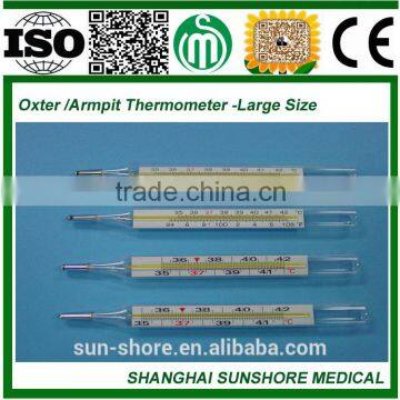 armpit mercury glass clinical thermometer