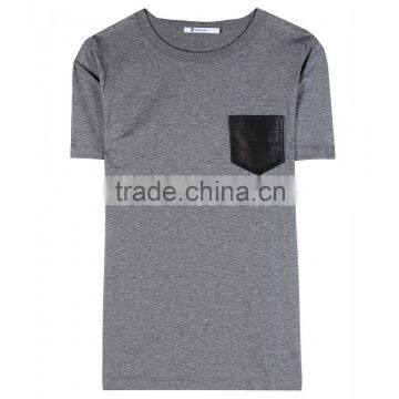 mens leather t shirt wholwsale