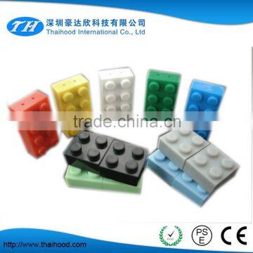 Building block shaped USB flash drive fancy plastic USB flash drive
