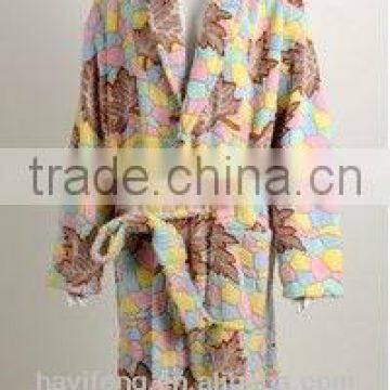 Adult polyester bathrobe