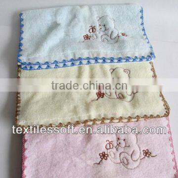 Pure cotton embroidery little bear covered edge towel