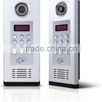 Multi apartment video door phone intercom system with night vision