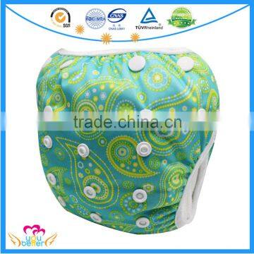 Waterproof Baby Swim Diapers Waist Snap Swimming Nappies