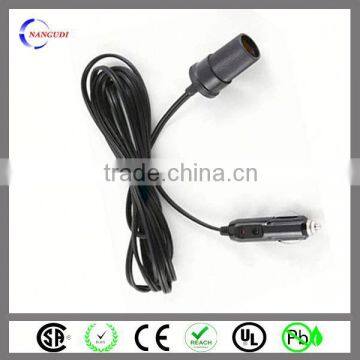 12v car charger to wall charger adapter with dc plug