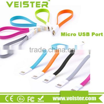 Veister Magnetic Short Micro USB Cable ,High Speed USB 2.0 for Android