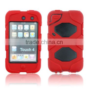 Popular military duty silicone case cover for iPod touch 4