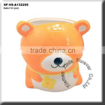 ceramic teddy bear planter