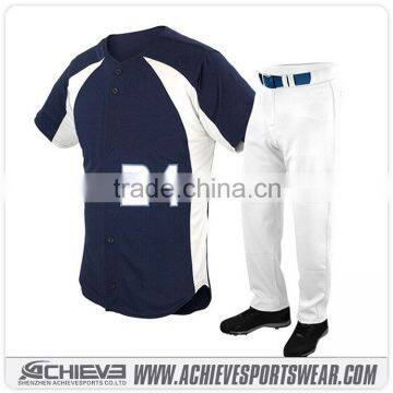 2016 New arrival full sublimation polyester Custom sublimated baseball jersey